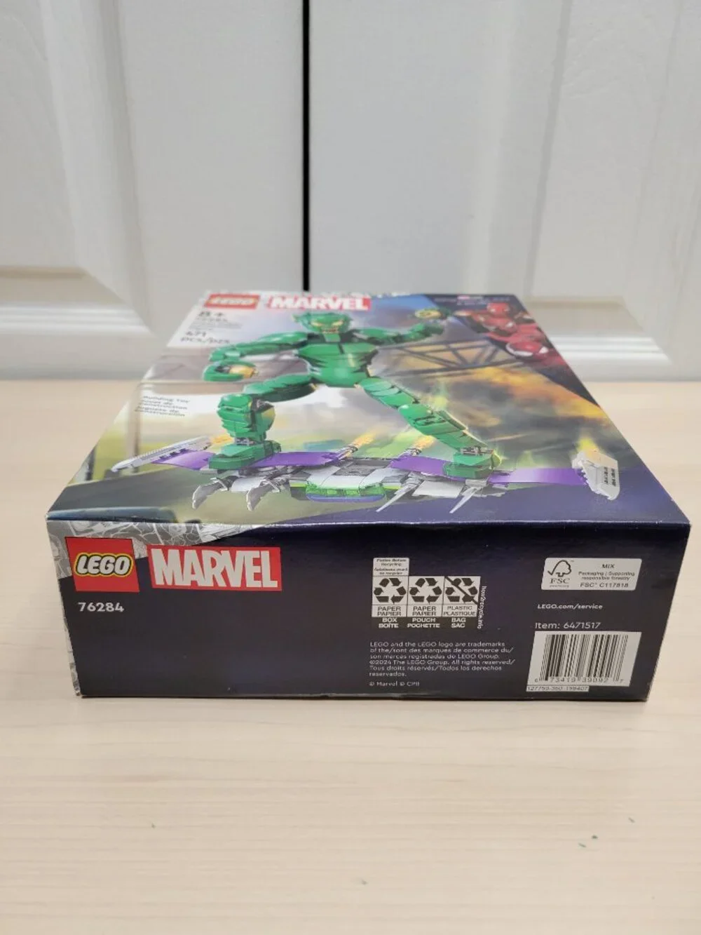 LEGO Marvel Green Goblin Construction Action Figure w/ Glider & Pumpkin Bomb NEW
